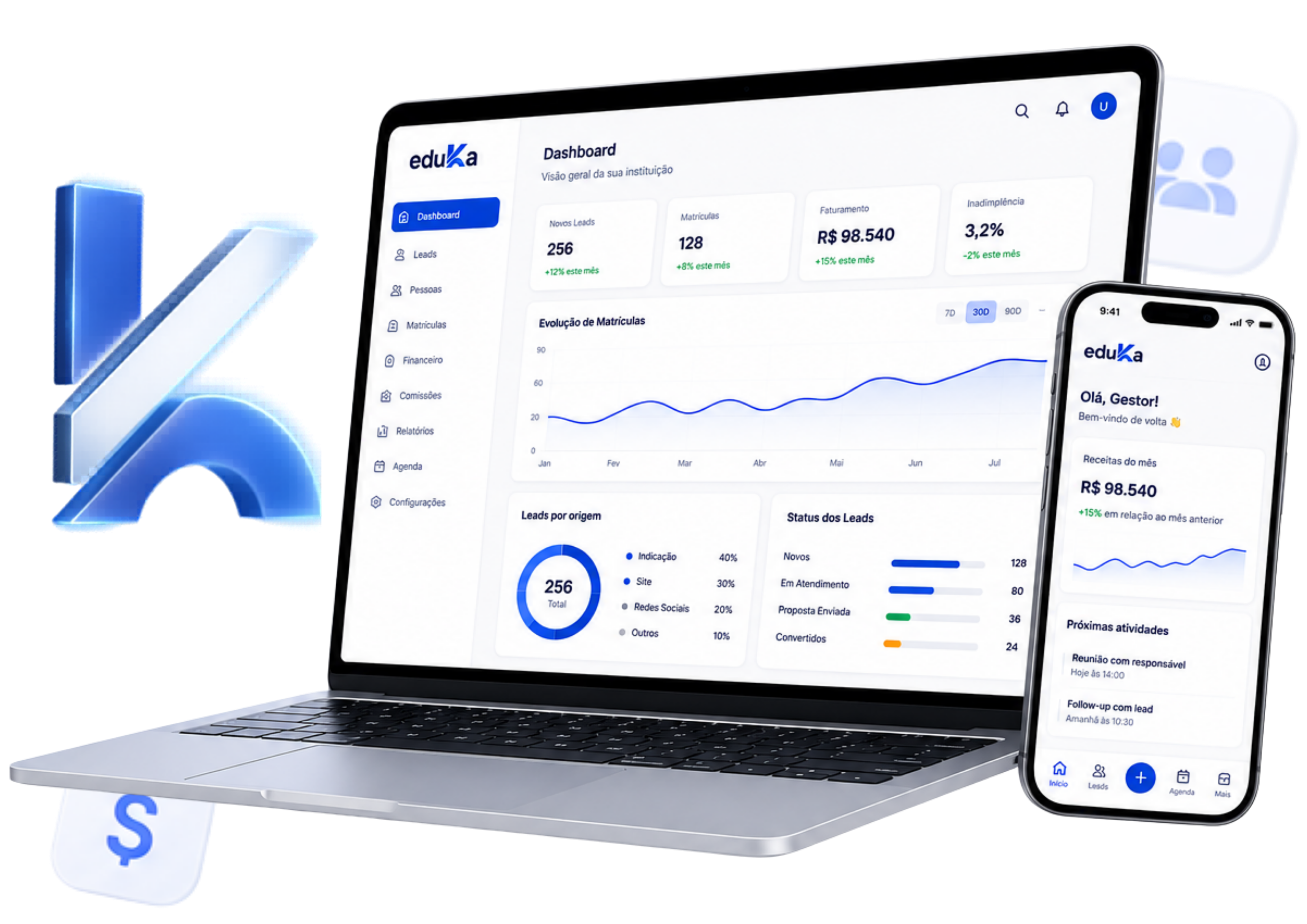 Eduka CRM Dashboard